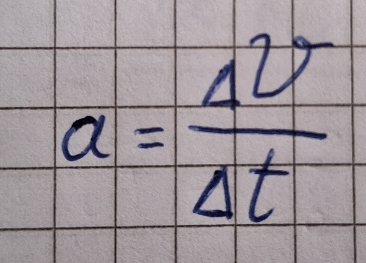 Vektor Δv rechtwinklig zu Vektor v